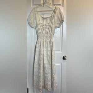 Madewell Sophia Midi Dress in white